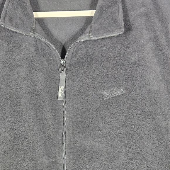 Woolrich Fleece Vest Mens 2XL Black Outdoor Core Zip Front Warm Winter Layer - Picture 3 of 12